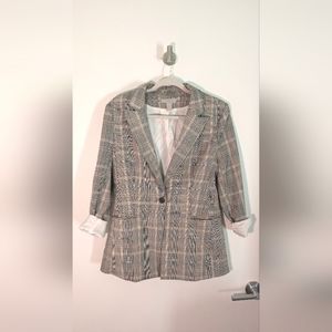 H&M plaid blazer, 8